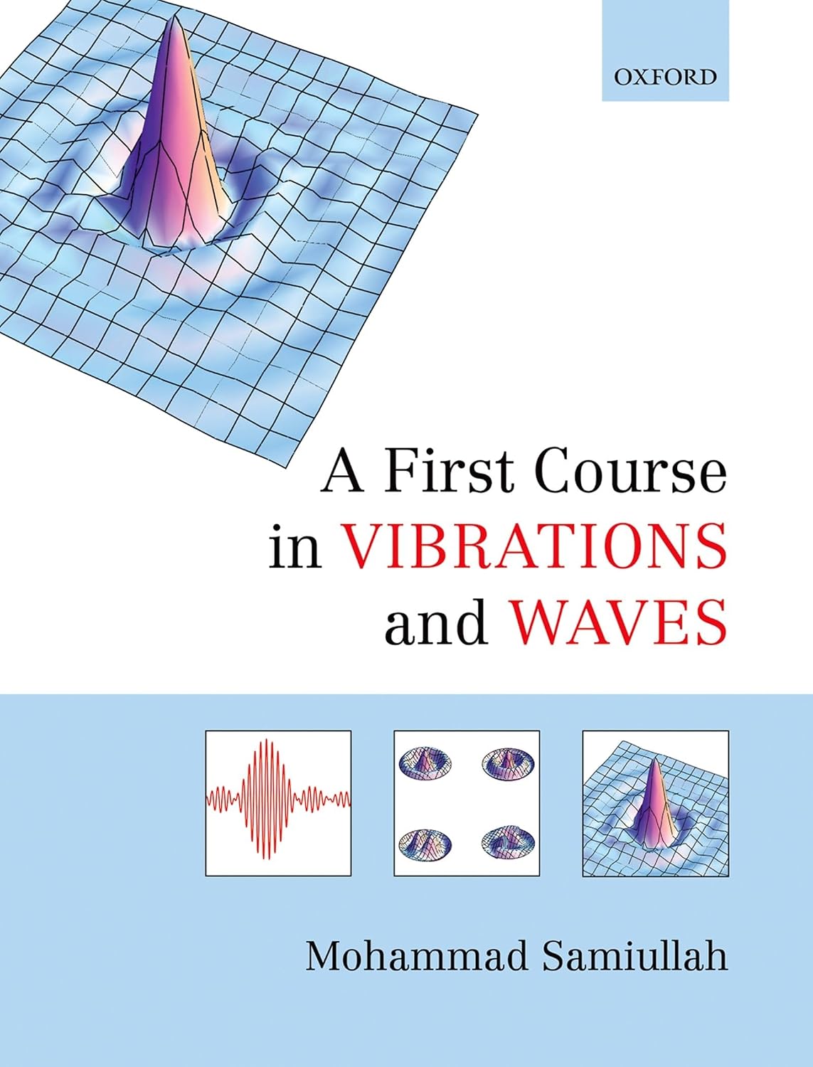 A First Course in Vibrations & Waves | 22nd Edition | Samiullah | Oxford University Press | Physics & Engineering Textbook | ISBN 9780198729792